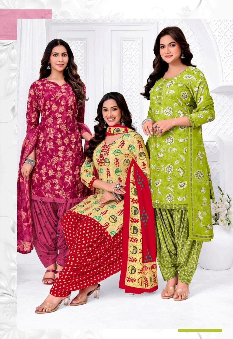 Anushree Patiyala By Aashi Cotton Printed Dress Materials
